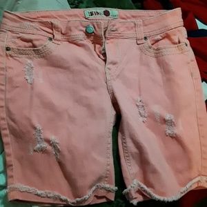 Denim Bermuda shorts